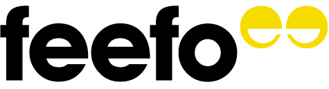 Modern black and yellow logo with stylized eyes – representing sharp vision in insurance comparison.